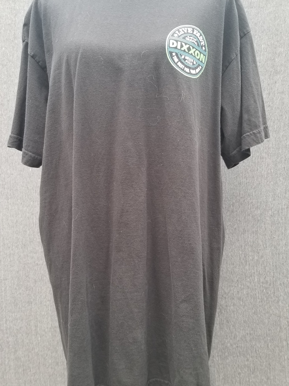 DIXXON Black T‑Shirt "Live Fast The Best For Your Buck" Green Logo -105